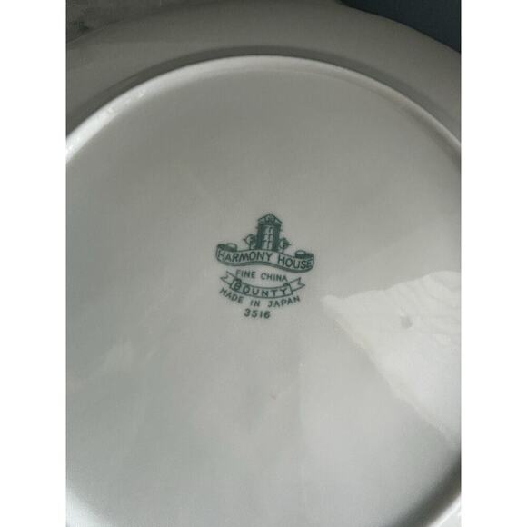 (3) Harmony House 10” Dinner Plates "BOUNTY" Fine China 3516 Japan Vintage Fruit - Picture 4 of 6